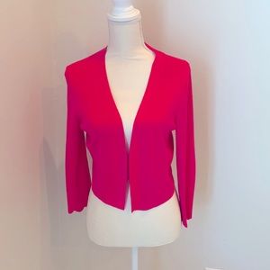 Talbots hot pink cardigan